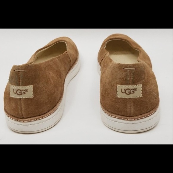 UGG Kammi Suede Slip On Flat Shoe Chestnut 7 - Picture 4 of 5